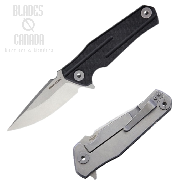 Real Steel 3606F Element Flipper Framelock Knife, N690, G10, 7220